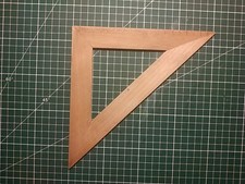 Ancienne Equerre A Dessin Technique En Bois ?"Vintage" ?‍?