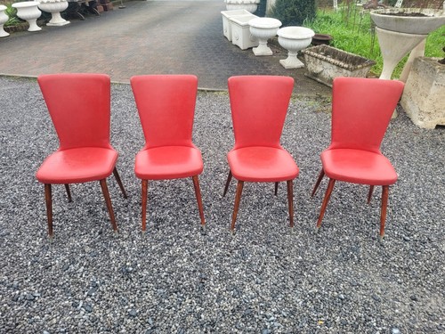Chaises vintage skaï - 4,