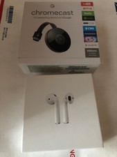 2 Retail Empty Boxes Apple AirPods & Google Chromecast.  BOTH ARE EMPTY BOXES