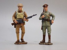 PLOMB  HACHETTE  SERIE GUERRE DE 14-18 EN 55mm REF 18a+18b   US ET ALLEMAND