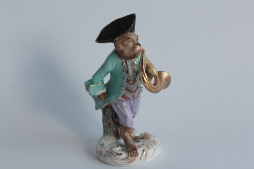 Figurine porcelaine singe - figurine,