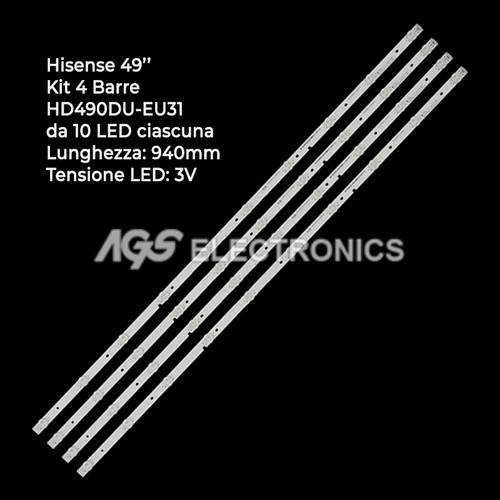 Kit barres bandes - 4, led