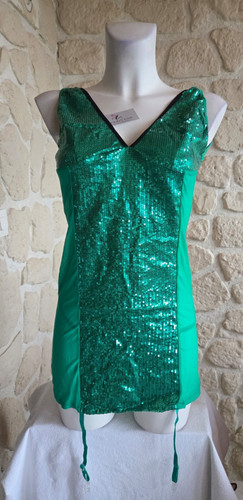 Nuisette verte sequins - verte, avec
