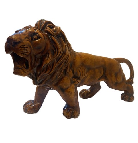 Sculpture lion plâtre - de,