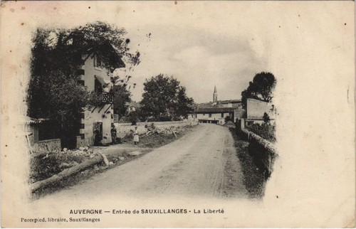 Cpa sauxillanges entree - sauxillanges, de