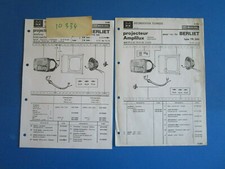 N°10334  : BERLIET : phare MARCHAL pour camion TR300,GR260-TR260../ 2 prospectus
