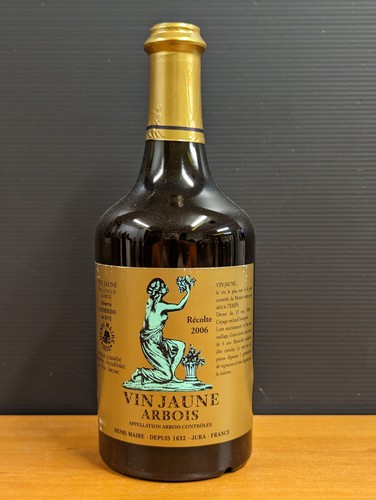 Vin jaune arbois 2006 - jaune,
