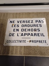 Ancienne Plaque Emaillée