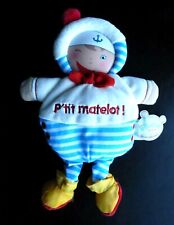 25. DOUDOU ET COMPAGNIE LES BOUILLES P'TIT MATELOT GARCON BLEU BLANC ROUGE TBE