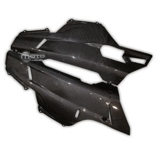 Sabot en 2 parties Carbone Ducati 848 1098 1198 - Vernis : Brillant ; Trame :