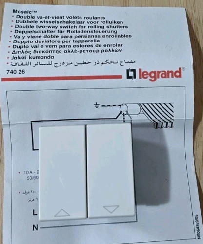 Legrand mosaic double - legrand,