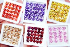Coeur Coupe Naturel Assortiment Couleur Saphir Ample Gemme 6x6 MM Taille