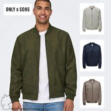 Herren Blouson Jacke Velours Design mit Reißverschluss