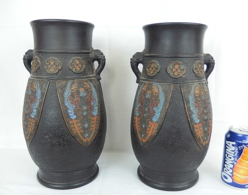 Paire vases japonais - paire, de