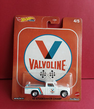 HOT WHEELS - 63 STUDEBAKER CHAMP - BLANC - METAL RIDER - VALVOLINE - 2020 - 9217