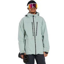 Volcom Guch Stretch Gore-Tex Veste de Snowboard pour Hommes Ski Neige Vert