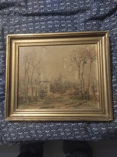 ancien tableau huile sur