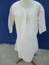 Chemise ancienne N°244 femme homme grand mère lin chanvre nuit robe bon état