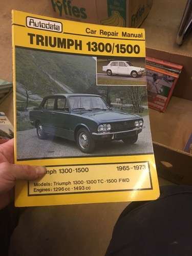 Manuel autodata triumph - manuel, 1300