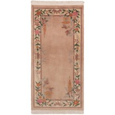 Chine 137x99 Cm Tapis Oriental Fait Main Tapis Chinois Fin Rose