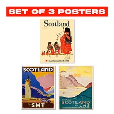 Lot de 3 affiches de voyage