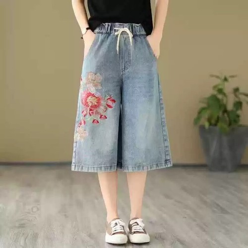 Short jeans longueur - short, genou