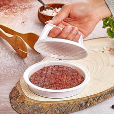 Presse à Hamburger pour Steak Haché  + 100 Papiers Antiadhésifs Diamètre 11.5cm