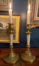 Paire de Bougeoirs en Bronze