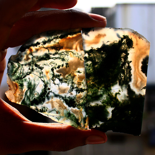 Pièces agate mousse - 2,