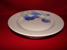 ANCIEN COMPOTIER FAIENCE SAINT AMAND DÉCOR DE BLEUET ANTIBES / COUPE A FRUIT