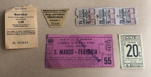 Lot tickets métro et - 1, de