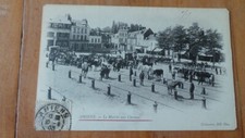 RARE CPA AMIENS - LA MARCHE AUX CHEVAUX - 1917