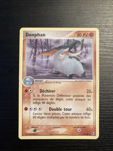 Carte pokémon donphan 109 - carte,
