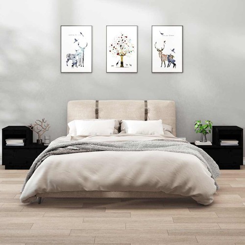 Tables chevet gris - 2x,