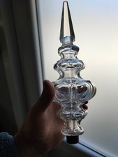 tres grand  poignard pointe de lustre ancien en cristal (baccarat)