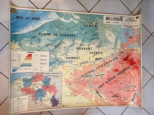 Ancienne carte affiche - carte,