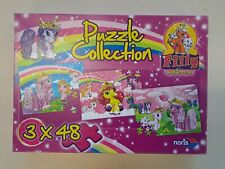Puzzle Licornes pour enfants à partir de 4 ans. 3 x 48 pièces, en très bon état.