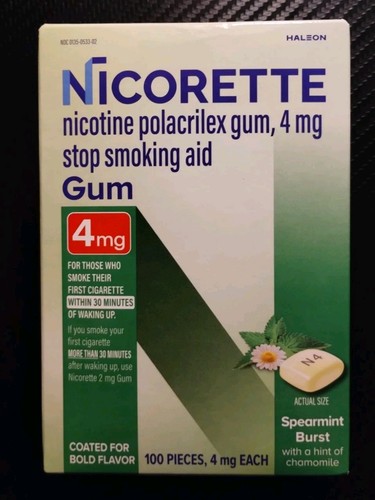 Nicorette nicotine gum - nicotine,