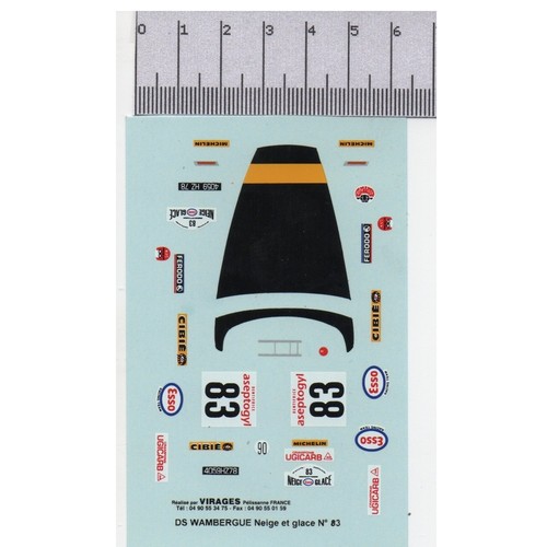 Décalcomanie citroën ds - décalcomanie, :