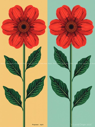 Photo fleurs graphiques pop - fleurs,
