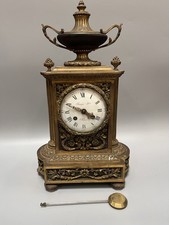 Raingo Frères, Pendule Borne En Bronze Doré, Belle Ciselure, époque Napoléon III