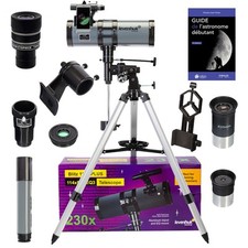 Pack Télescope Astrophotographie Levenhuk Blitz 114S Plus avec Zoom et accessoi