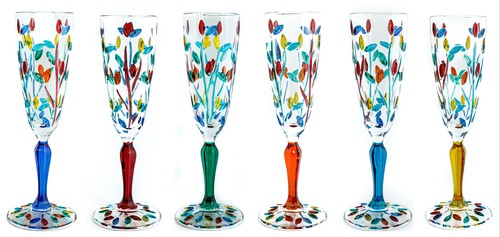 Ensemble six murano verre - ensemble,