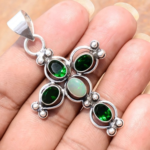 Pendentif croix argent - croix, en