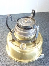 Ancien gros réchaud vintage / Chauffe-plat à pétrole / Cuivre jaune / 1940-50