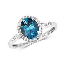 Bague Or Blanc 9 k/carat et