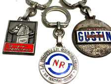 lot portes clés AUGIS émaillés nouvelle république, Gestetner,  thèmes divers