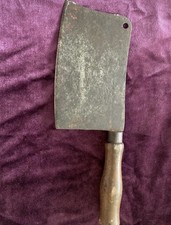 Ancien Hachoir De Boucher