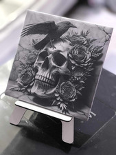 gravure Laser carrelage blanc