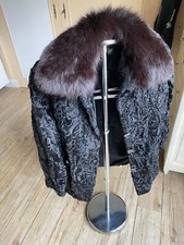 Ancien manteau femme, fourrure Astrakan, taille 40/42